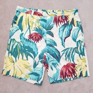 Nautica Board Shorts Mens 36 Tropical Vacation Drawstring Colorful Swim Trunks